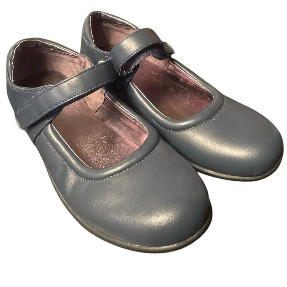 Kenneth Cole Reaction Navy Blue Kids Mary Jane Shoes size 4